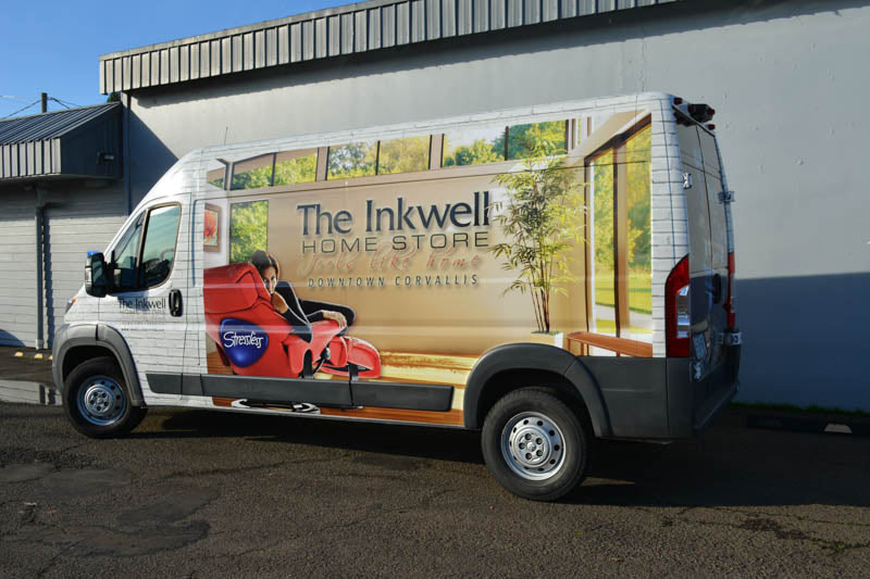 Inkwell Home Store Vehicle Wrap by Xtreme Grafx in Albany, Oregon