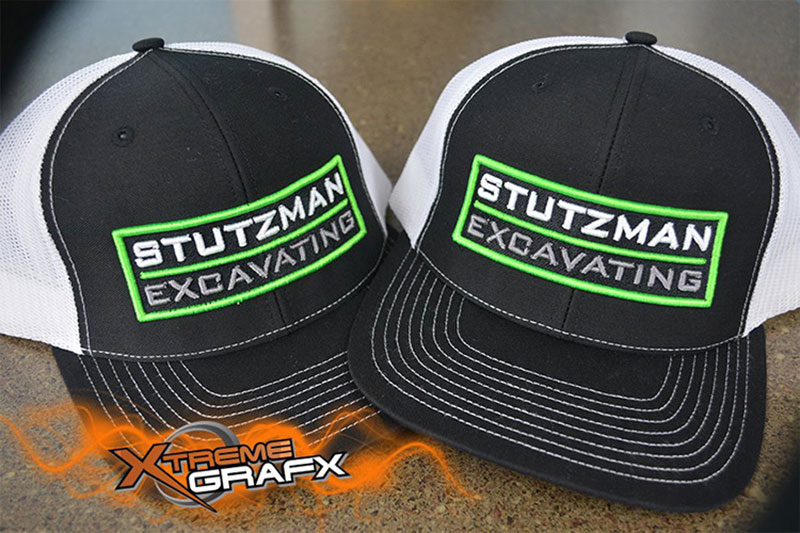 Stutzman Excavating Hat Embroidery at Xtreme Grafx in Albany, Oregon