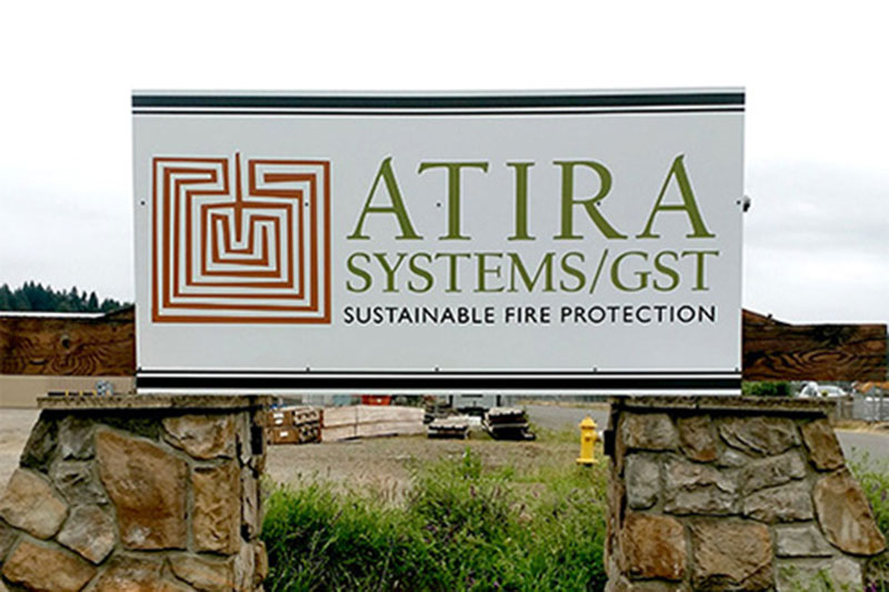 Atira Systems/GST Sign at Xtreme Grafx in Albany, Oregon