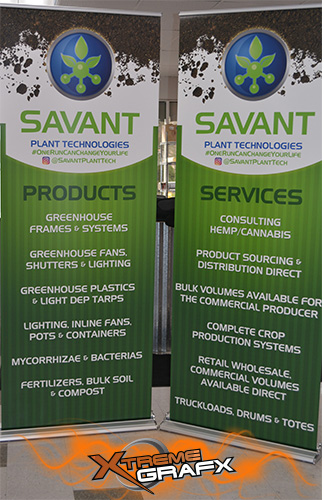 Savant Trade Show Retractable Trade Show Display at Xtreme Grafx in Albany, Oregon